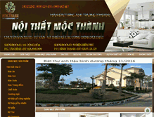 Tablet Screenshot of noithatmocthanh.com